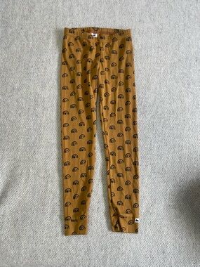 Little & Lively Mustard Rainbow Print Leggings
